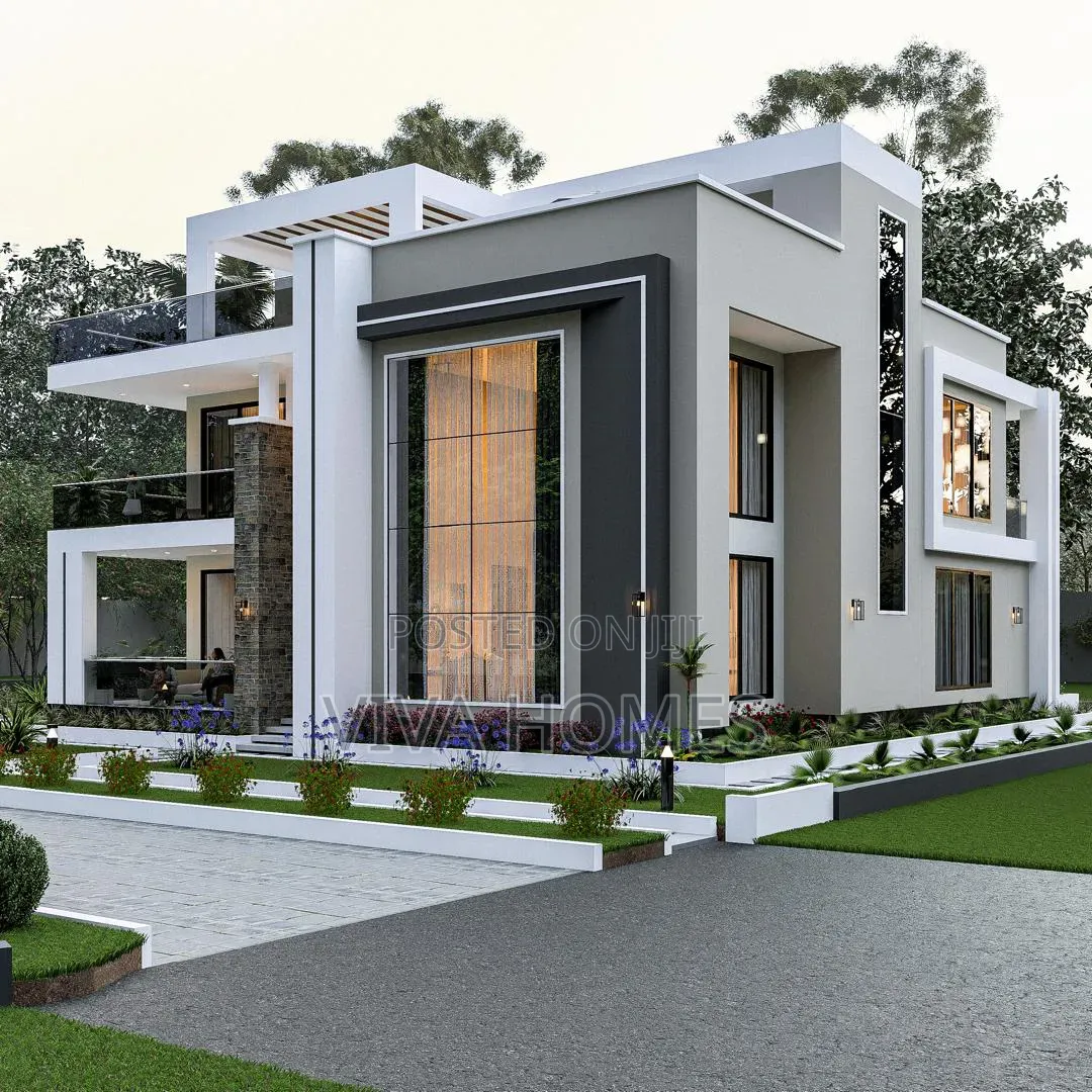 4 Bedroom Mansion With Ready Architectural Drawings.