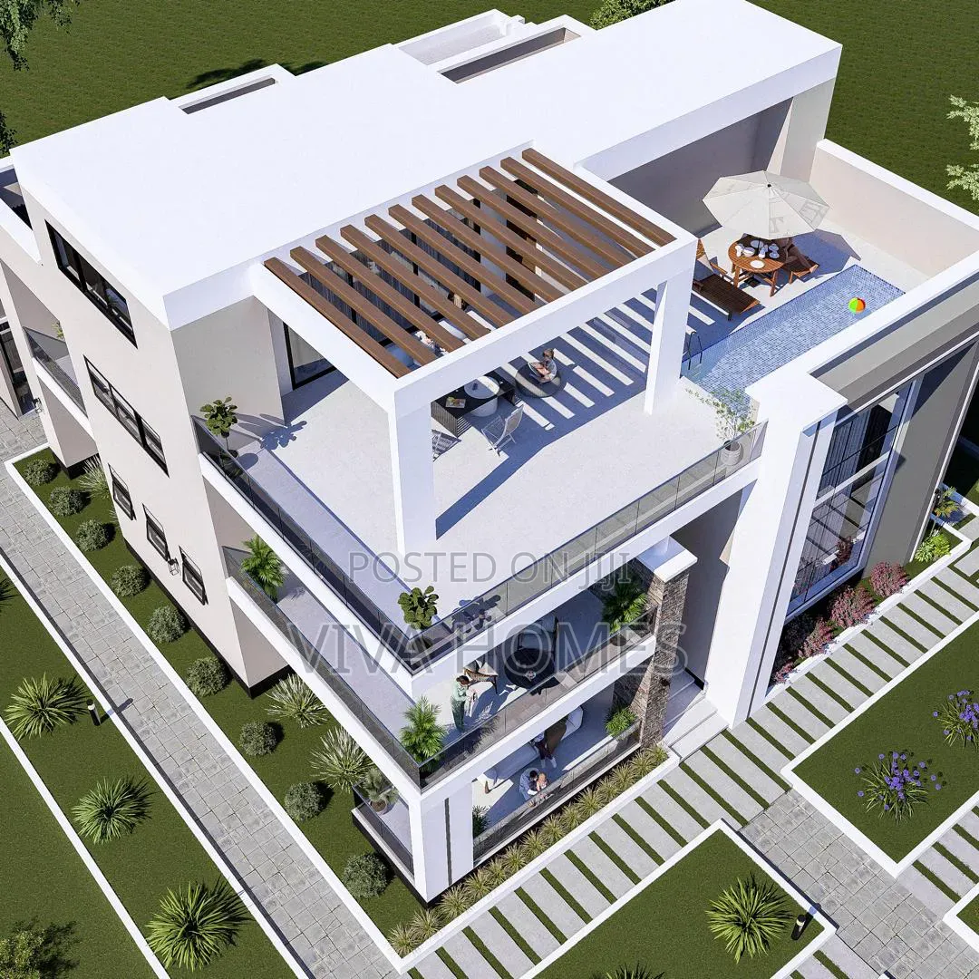 4 Bedroom Mansion With Ready Architectural Drawings.