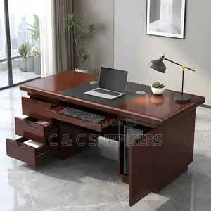Executive Mahogany Computer Desk-1.2m