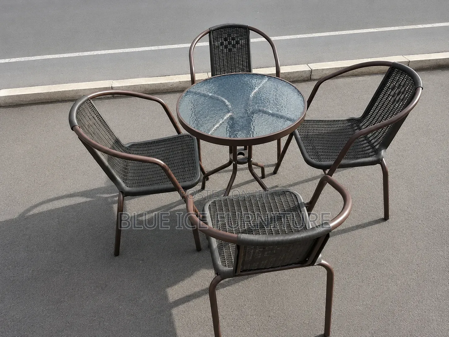 Modern Balcon Table and Chair Combined