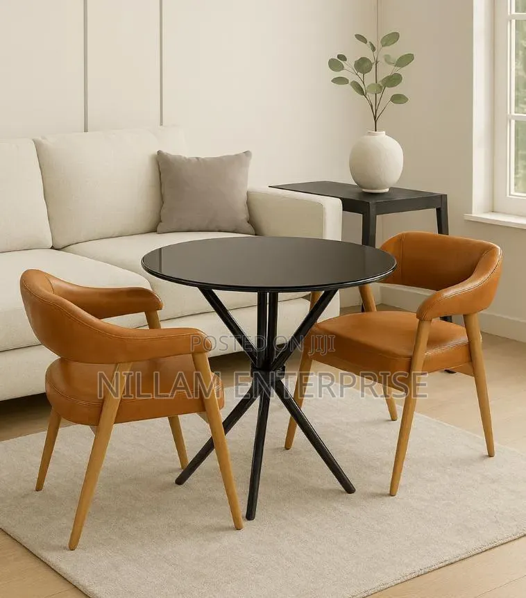 Brown Leather Dining Room Bedroom Leisure Chairs