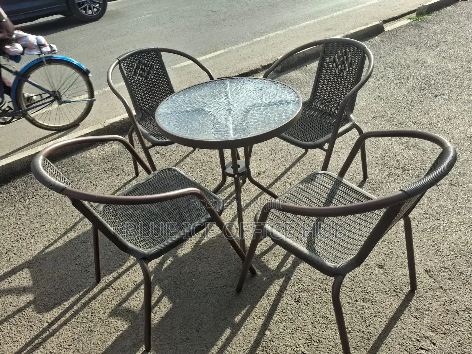 Modern Balcon Table and Chair Combined