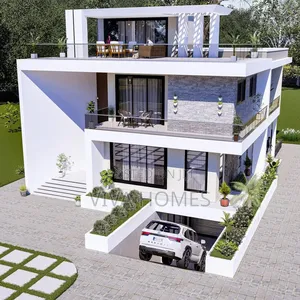 Contemporary 4-Bedroom Luxury Mansion Design.