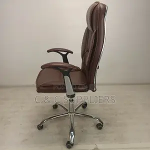 Brown Leather Generic Office Seat