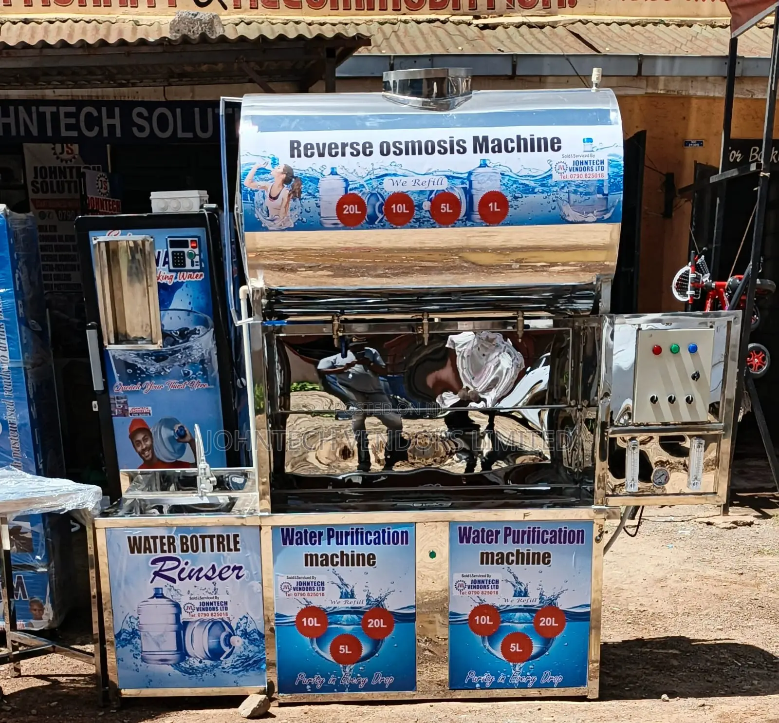 Reverse Osmosis 250 Liters Per Hour (2 In 1 Set Up)