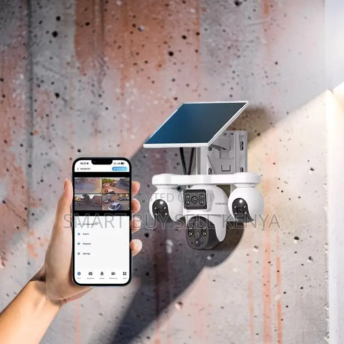 Waterproof Housing 20mp Ultra Hd 4g PTZ Triple Lens Solar Camera