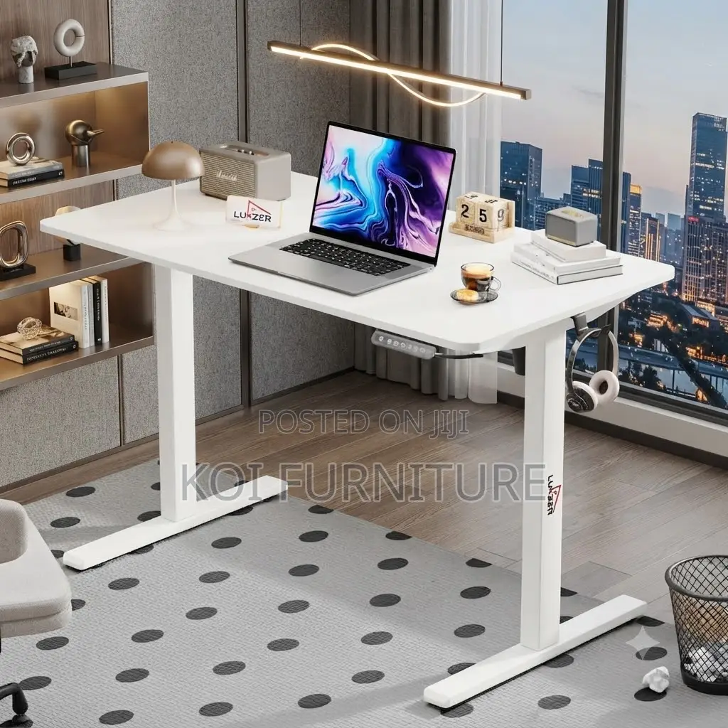 Office Desk; 1.2 Meter Automatic Height Adjustable Sit Stand Desk