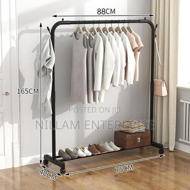 Single Pole Standing Iron Cloth Drying - thumbnail 3