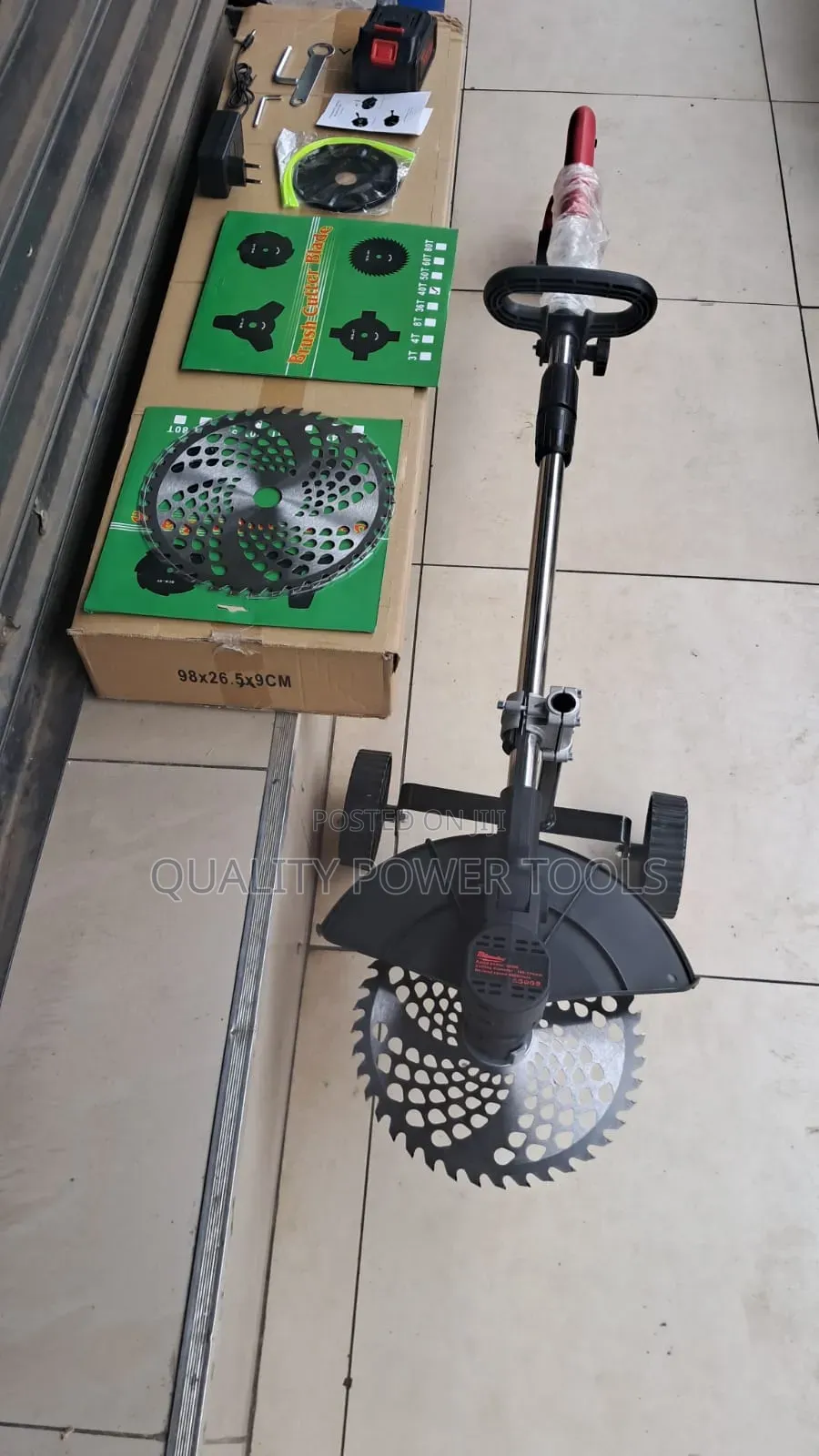 Cordless Electric Brush Cutter and Grass Trimmer