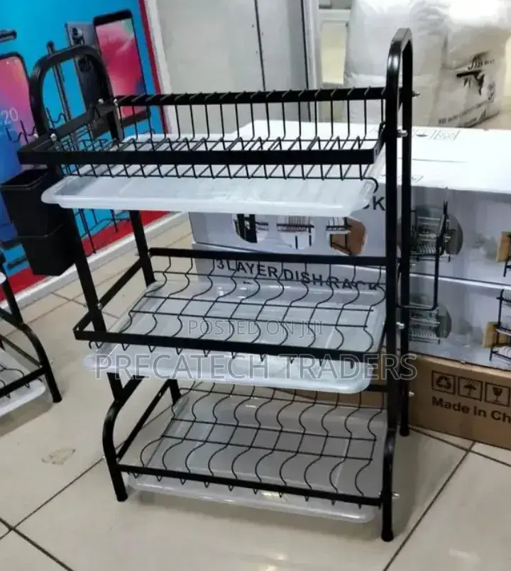 Dish Rack Large Capacity 3-tier Dish Drainer