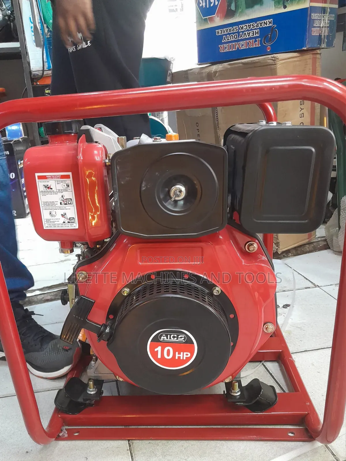 2" Aico High Pressure Diesel Water Pump 10hp, 90m Head
