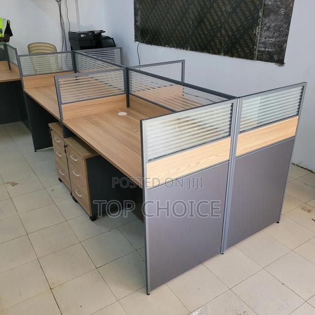 Brown Office Bullpen/ 4 - Way - Workstation - main view