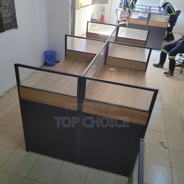 Brown Office Bullpen/ 4 - Way - Workstation - thumbnail 2