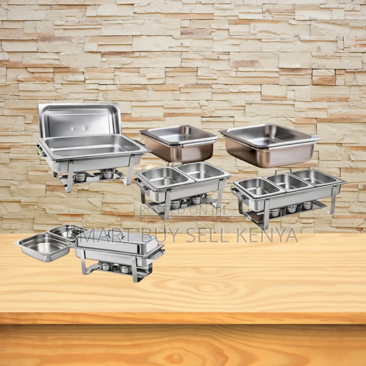 Hygienic Surface Stainless Steel Compartment Chafing Dish Food Warmer