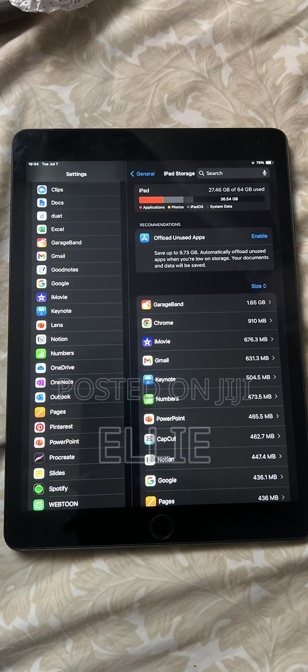 Apple iPad 9.7 64 GB Silver - thumbnail 2