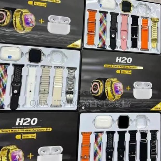 *H20 10in1 Wireless Smart Watch With Earphone Set* - thumbnail 2