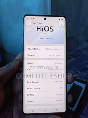 Tecno Camon 40 Pro 4G 256 GB White