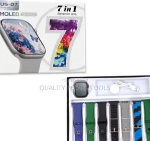 7 Series 11 Smart Watch, 7-in-1 Set With 7 Straps With Amoled Display.