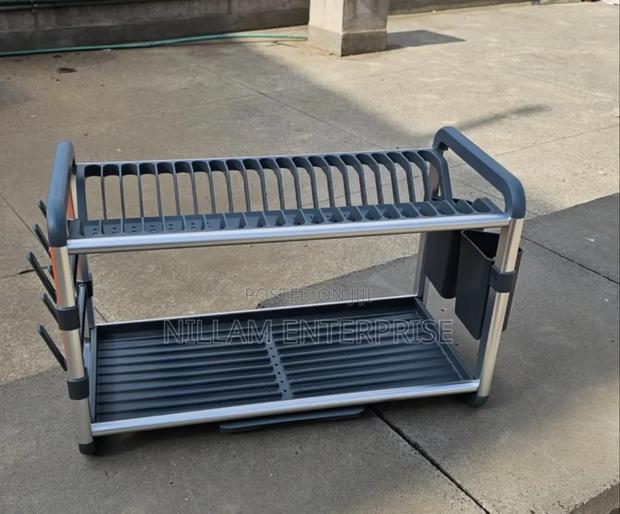 Premium Quality 2tier Aluminium Dish Drainer* - thumbnail 2