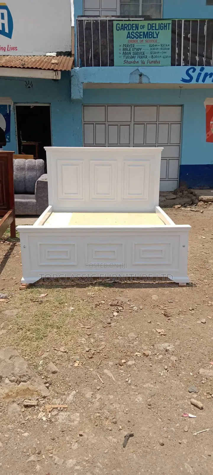 5x6 Panel Bed White 