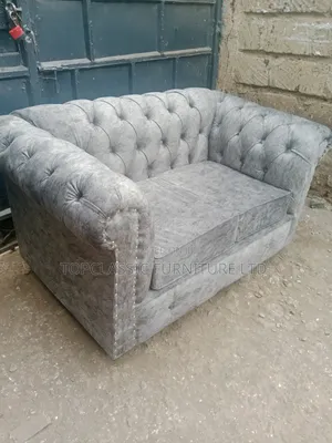 Chester Seat Blue  and Gray 3seater
