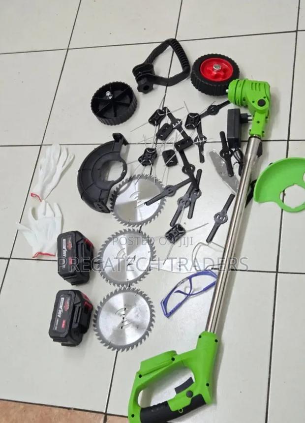 Brush Cutter Heavy-Duty Cordless Weed Trimmer With Accessories