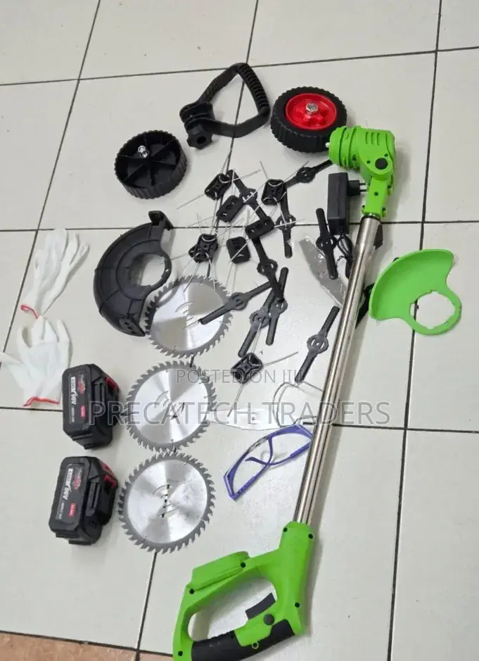 Lawn Mower Portable Brush Cutter With 2 Batteries