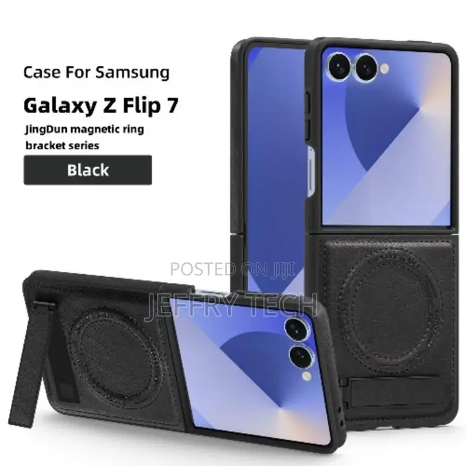 Samsung Flip 7 Leather Magsafe Rugged Case