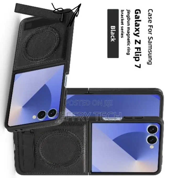 Samsung Flip 7 Leather Magsafe Rugged Case