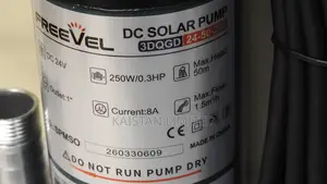 Reevel 24v Dc Solar Submersible Pump 250w 50m Head 1.5m3/H Water Pump