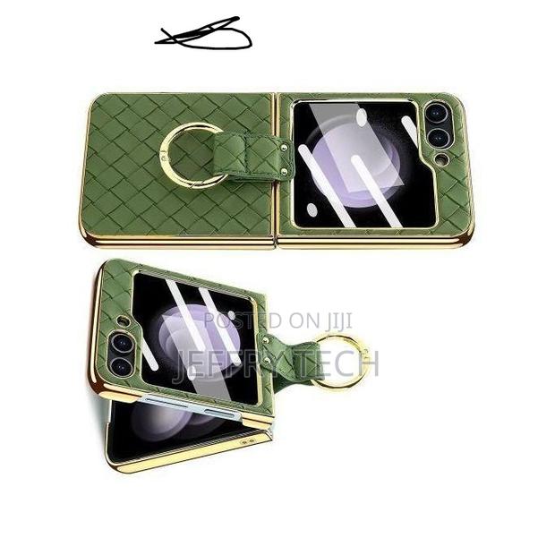 Samsung Leather Case With Ring Holder for Galaxy Z Flip 6 5g - thumbnail 2