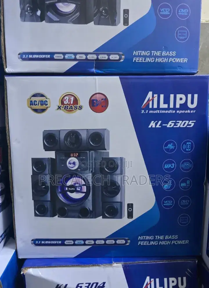 Woofer Powerful Ailipu Kl-6305 Bluetooth Speaker System