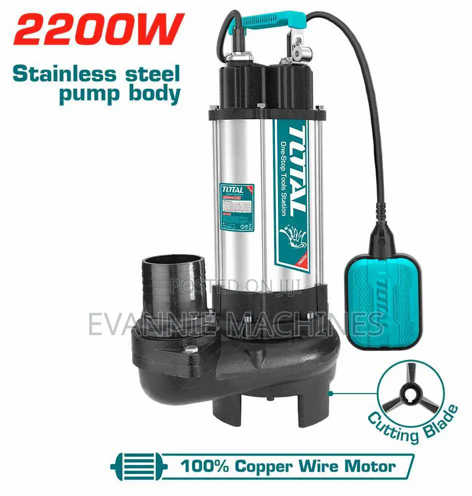 Total TWP Sewage Submersible Pump 2200w(3.0hp)Max.Head:13m