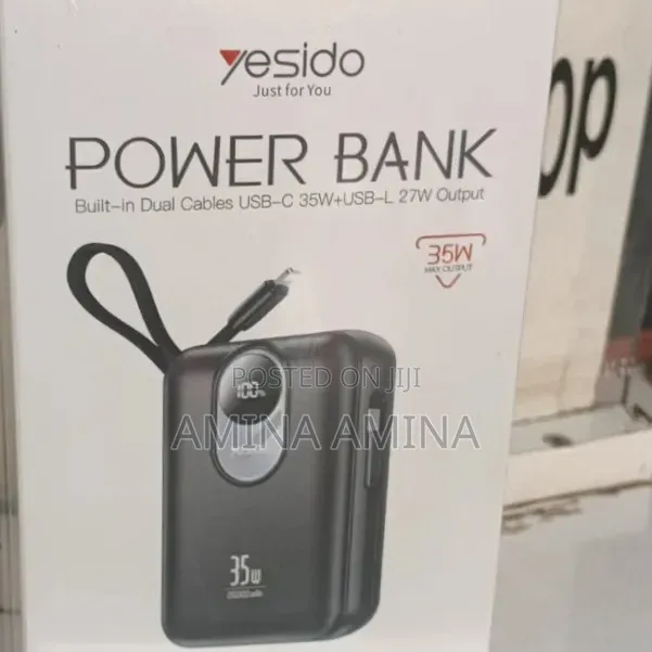 Yesido 35w Powerbank 20000amp Powerbank