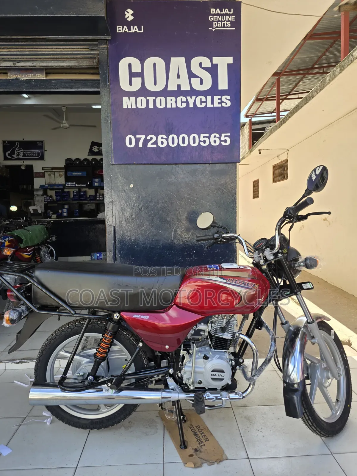 New Bajaj Boxer 100 2026 Red