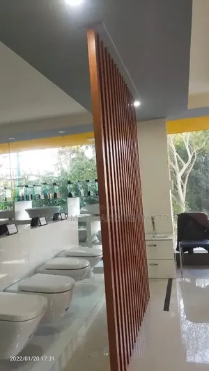 Light Brown WPC Partitioning Baffles