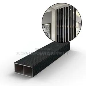 Black WPC Baffles for Indoor Partitioning