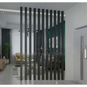 Black WPC Baffles for Indoor Partitioning