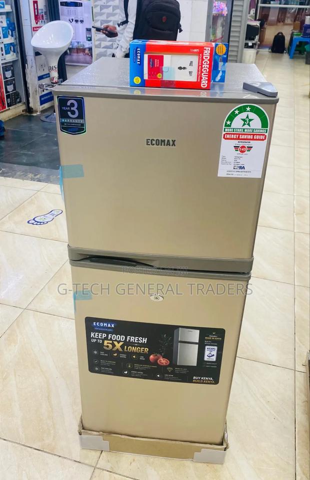 Ecomax 118l Double Door Direct Cool Refrigerator With Free Guard