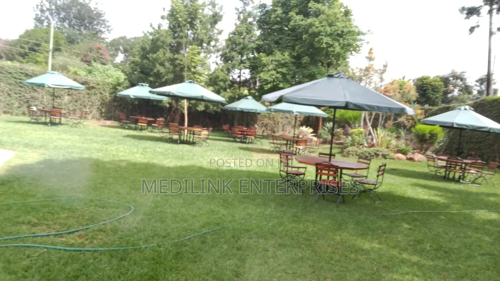 Edmont Wooden Metallic Garden Outdoor Shade