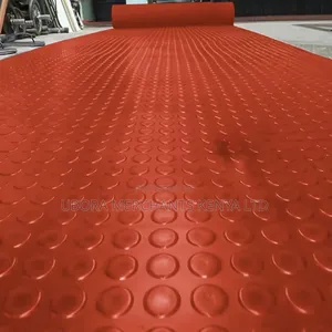 Red Rubber Coin Mat 4mm Thickness