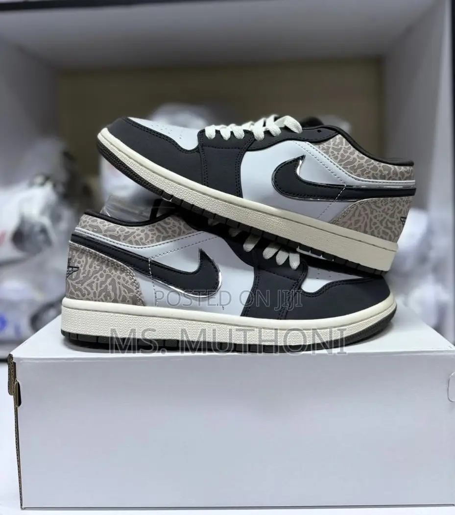Aj3, These Air Jordan 1 Low "Deep Pewter" Size 38-45