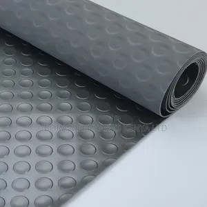 Grey Rubber Antislip Coin Mat 4mm Thickness