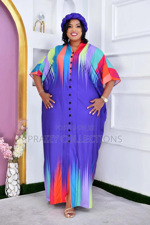 Multicolor Kaftan Dress - Rich Aunty Vibes - thumbnail 3