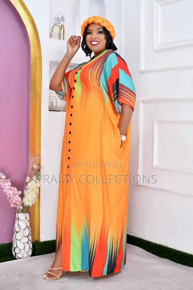 Multicolor Kaftan Dress - Rich Aunty Vibes - thumbnail 5