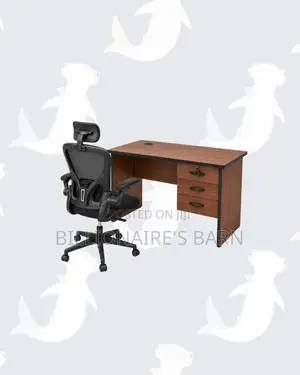 Compact 1m Desk and Black Flip-Up Arms Ergonomic Chair for Task Flow