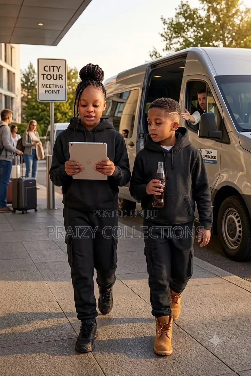 Hooded Kids Tracksuit -Good Quality