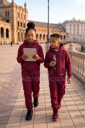 Hooded Kids Tracksuit -Good Quality