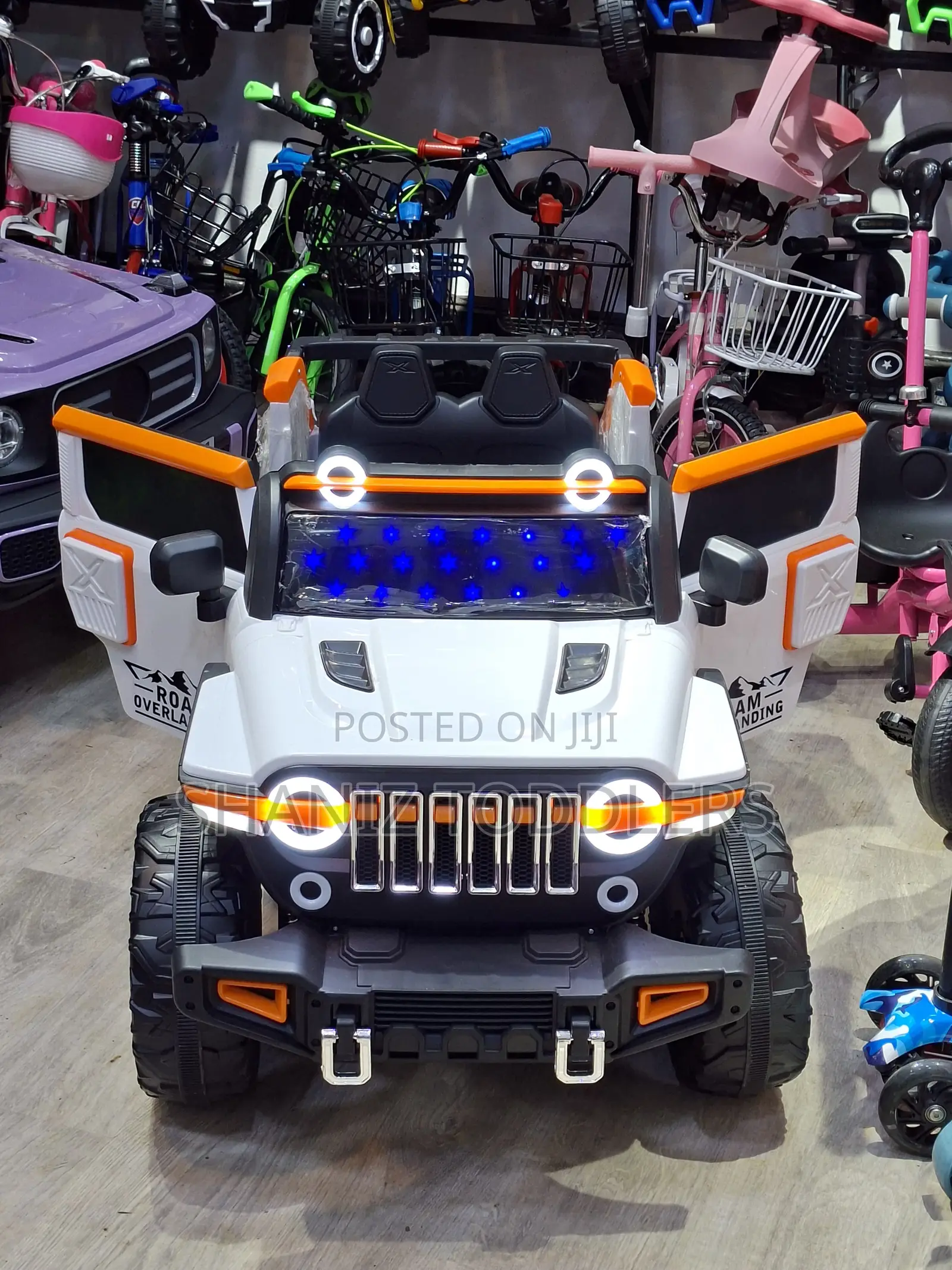 Kids Ride on Electric Jeep Car 2 Seater With Big Wheels