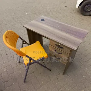 Office Study Desk With Foldable Chair | Compact Desk Set